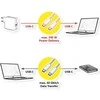 ROLINE USB4 Gen3x2 Kabelis, C?C, ST/ST, 8K UHD-2, 40Gbit/s, 240W, wei, 1 m