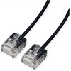 ROLINE UTP DataCenter Patchkabel Cat.6A (Class EA), LSOH, slim, extra kurzer Stecker, juodas, 3 m