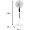 Kondicionierius Rowenta pastatomas ventiliatorius 32 dB, 14 greičių, LED ekranas, laikmatis, nuotolinio valdymo pultas, VU5690F0