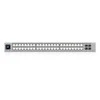 Šakotuvas Ubiquiti komutatorius UniFi 16x2.5G RJ45/32x10G RJ45/4xSFP28 valdomas PoE++ 1080W 19" montuojamas į lentyną, 1,3" jutiklinis ekranas