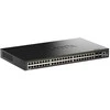 Šakotuvas D-Link 48-Port Gigabit Stackable Smart Managed PoE Switch | D-Link
