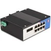 Šakotuvas Delock Industrie Gigabit Ethernet Switch 8 Port RJ45 2 Port SFP für Hutschiene