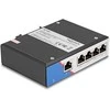 Šakotuvas Delock Industrie Gigabit Ethernet Switch 5 Port RJ45 für Hutschiene