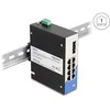 Šakotuvas Delock Industrie Gigabit Ethernet Switch 8 Port RJ45 2 Port SFP für Hutschiene