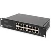 Šakotuvas Digitus Przełącznik Gigabit Ethernet 10", 16-portowy, niezarządzalny