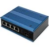 Šakotuvas Jungiklis Digitus DIGITUS Jungiklis Ind. 4-Port 10/100 mėlyna