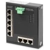 Šakotuvas Digitus INDUSTRIAL GIGABIT FLAT SWITCH - 8-PORT DIN RAIL EXT. TEMP. RANGE
