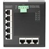 Šakotuvas Digitus INDUSTRIAL GIGABIT FLAT SWITCH - 8-PORT DIN RAIL EXT. TEMP. RANGE