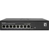 Šakotuvas Level One Switch LevelOne LevelOne GES-2208 łącza jungiama į tinklą Zarządzany L2 Gigabit Ethernet (10/100/1000) Juodas