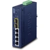 Šakotuvas PLANET Industrial L2/L4 4 prievadų valdomas L2/L4 Gigabit Ethernet (10/100/1000) Mėlyna