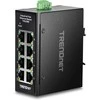Šakotuvas Trendnet 8-PORT INDUSTRIAL FAST ETHERNE - DIN-RAIL MINI SWITCH