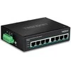 Šakotuvas TRENDnet TI-PE80 Industrial Fast Ethernet PoE+ DIN-Rail Switch 8-Port