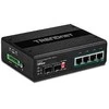 Šakotuvas TRENDnet TI-PG62B 6port Switch PoE+ 2SFP Industrial Gigabit