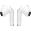 Ausinės Samsung „Galaxy Buds4 SM-R540“, baltos spalvos adaptyvus ANC, iki 6 valandų atkūrimo laikas, aiškus garsas su pastebimu gyliu dėl 11 mm garsiakalbių
