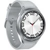 Išmanusis laikrodis Samsung Galaxy Watch 6 Classic LTE, 47 mm, Sidabro spalvos korpusas su baltos spalvos dirželiu