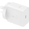 Samsung T4511 PD 45W laidinis įkroviklis su USB-C/USB-C 5A kabeliu baltos spalvos
