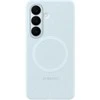 Samsung Galaxy S26 silikoninis magnetinis dėklas su šviesa Mėlyna
