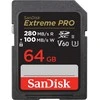 Atminties kortelė SanDisk SDXC 64GB Extreme Pro 280/100 MB/s V60 UHS-II