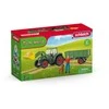 SCHLEICH FARM WORLD Traktorius su priekaba