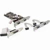 Kontrolierius Delock PCie x1 - 4x RS- 232 DB9 + LPT DB25 (89177)