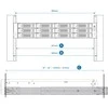 Serveris QNAP RAIL-B02 komutacinės spintos priedas