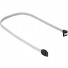 Sharkoon Sata III Kabelis 90° sleeve (baltas, 60 cm)