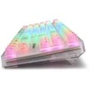 Sharkoon Crystal Shark, Gaming-klaviatūra - baltas, DE-išdėstymas, KTT