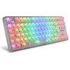 Sharkoon Crystal Shark, Gaming-klaviatūra - baltas, DE-išdėstymas, KTT