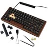 Sharkoon SKILLER SGK50 S3 Wood PBT, Gaming-klaviatūra - holz/juodas, DE-išdėstymas, Gateron G Pro 3.0 Geltona
