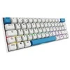 Sharkoon SKILLER SGK50 S4 Gen2 PBT, Gaming-klaviatūra - baltas, DE-išdėstymas, Gateron G Pro 3.0 Geltona