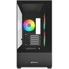 Sharkoon MK6 RGB , Tower-case - juodas, Tempered Glass x 2