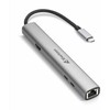 USB šakotuvas Sharkoon Sharkoon OfficePal Combo adapteris, prijungimo stotelė (pilka)