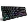 Sharkoon SKILLER SGK50 S3 PBT, Gaming-klaviatūra - juodas, DE-išdėstymas, Gateron G Pro 3.0 Geltona