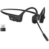 SHOKZ OpenComm2 UC 2025 Upgrade Belaidės Bluetooth Bone Conduction Vaizdo konferencijos Ausinės su USB-C įkrovimo prievadu ir USB-A adapteriu | 16 val. pokalbio laikas, 29 m Belaidės diapazonas, 1 val. įkrovimo laikas | Apima triukšmą slopinantį mikrofoną Boom ir Dongle, Juodas