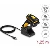 Skeneris „Delock“ pramoninis brūkšninių kodų skaitytuvas 1D ir 2D iki 433 MHz arba „Bluetooth“ su indukcine įkrovimo stotele