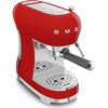 Kavos Aparatas - SMEG ECF02RDEU 15-Bar Pusiau automatinis Espresso Aparatas Su Garų Antgaliu, 1.1L Raudonas