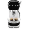 Smeg Espresso rankinis kavos aparatas ECF02BLEU, Juodos spalvos