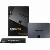 Kietasis diskas SSD SAMSUNG 870 QVO 2TB/SATA 3.0/Rašymo greitis 530 MBytes/sec/Skaitymo greitis 560 MBytes/sec/TBW 720 TB/MTBF 1500000 hours/MZ-77Q2T0BW
