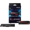 Vidinė atmintis SSD Samsung 990 PRO with Heatsink/1TB/M.2/PCIE/NVMe|MLC/Rašymo greitis 6900 MBytes/sec/Skaitymo greitis 7450 MBytes/sec/2.3mm/TBW 600 TB/MTBF 1500000 hours/MZ-V9P1T0CW