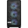 Fractal Design Fraktalų dizainas | Meshify 2 Lite RGB TG šviesos atspalvis | Šoninis langas | Juodas | E-ATX | Įtrauktas maitinimo šaltinis Nr. | ATX