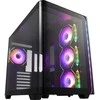 Kompiuterio korpusas FSP M580-BA, Midi Tower, juodas, Tempered Glass x 2
