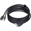 „StarTech.com“ 10 pėdų (3 m) HDMI ir USB 5 Gbps KVM kabelis, 4K 60 Hz, HDMI 2.0 ir USB kombinuotas kabelis KVM komutatoriams, 3,1 m, USB, USB, HDMI, Juodas, HDMI + USB 3.2 Gen 1 Type-A