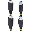 „StarTech.com“ 10 pėdų (3 m) HDMI ir USB 5 Gbps KVM kabelis, 4K 60 Hz, HDMI 2.0 ir USB kombinuotas kabelis KVM komutatoriams, 3,1 m, USB, USB, HDMI, Juodas, HDMI + USB 3.2 Gen 1 Type-A