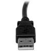 USB kabelis StarTech USB-A - USB-B 1 m Juodas (USBAB1MR)