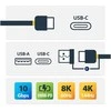 USB kabelis StarTech USB-A + USB-C - USB-C 1 m Juodas (USBCCADP)