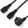 StarTech StarTech 2M SCHUKO CEE7 IKI 2X C13 CORD maitinimo kabelis.