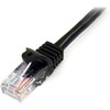 StarTech.com 45PAT2MBK tinklo kabelis 2 m Cat5e U/UTP (UTP) Juoda