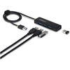 HUB USB StarTech 4-Port USB-A Hub USB 3.0 5Gbps Mini rozdzielacz USB zasilany su magistrali su kablem 61cm USB-A zu 4x USB-A Splitter