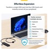 HUB USB StarTech 4-Port USB-A Hub USB 3.0 5Gbps Mini rozdzielacz USB zasilany su magistrali su kablem 61cm USB-A zu 4x USB-A Splitter