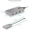 USB ŠAKOTUVAS StarTech StarTech HB31C3A1CDPPD3 šakotuvai ir šakotuvai USB 3.2 Gen 2 (3.1 Gen 2) Type-C 10000 Mbit/s Sidabrinis